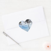 Bruiloft Stickers aan Seal Envelope - Palm Tree I (Envelop)