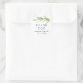 Bruiloft Stickers Dank u eenvoudige groen (Tas)