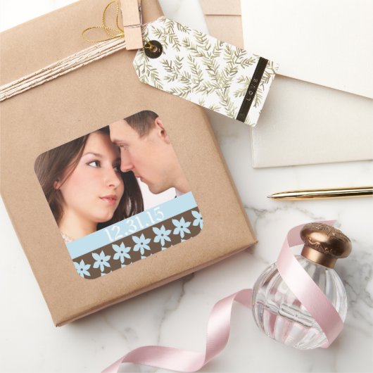 Bruiloft Stickers met uw foto (Geschenken)