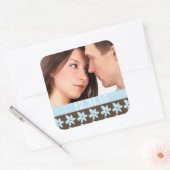 Bruiloft Stickers met uw foto (Envelop)