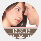 Bruiloft Stickers met uw foto (Voorkant)