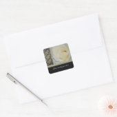 Bruiloft stickers - witte rozen aanpasbaar (Envelop)
