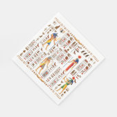 Bruiloft Stijl Goud Egyptische Hiërogliefen Godhed Servet (Hoek)