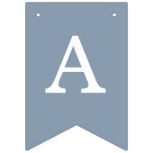 Bruiloft Stoffige Blauwe Bruid & bruidegom Namen E Vlaggetjes (Tweede vlag)