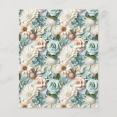 Bruiloft stoffige groene witte bloemenbudget uitno (Achterkant)