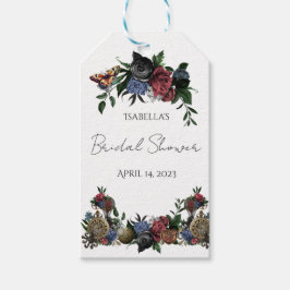 Bruiloft Stoom Punk Bloemige Cadeautag Cadeaulabel