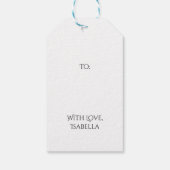 Bruiloft Stoom Punk Bloemige Cadeautag Cadeaulabel (Achterkant)