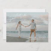  Bruiloft Strand Bestemming Save the Date | Foto (Voorkant)