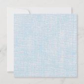 Bruiloft Strand Blauwe Jute Stervis Elegant Bruids Kaart (Achterkant)