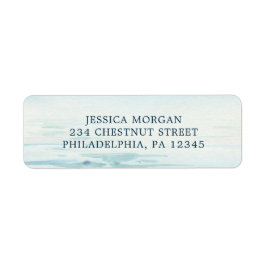 Bruiloft Strand Retouradres Label