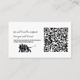 Bruiloft stuur ons uw afbeeldingen TOEVOEGEN UW QR Informatiekaartje