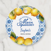  Bruiloft Summer Lemon  Bedankjes Labels (Voorkant)