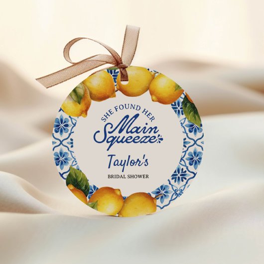  Bruiloft Summer Lemon  Bedankjes Labels