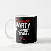 Bruiloft Support Team Bruidegom Bruid Jonggezellen Koffiemok (Links)