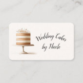 Bruiloft Taart Bakkerij Social Media Verbinding QR Visitekaartje (Voorkant)