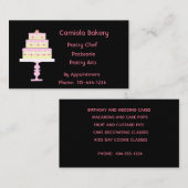 Bruiloft taart bakkerij visitekaartje (Voorkant / Achterkant)