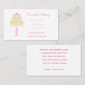 Bruiloft taart bakkerij visitekaartje (Voorkant / Achterkant)