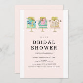 Bruiloft Taart Bruids Douche Uitnodiging (Voorkant / Achterkant)