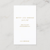 Bruiloft Taart Decorator Patisserie Bakkerij Visitekaartje (Achterkant)