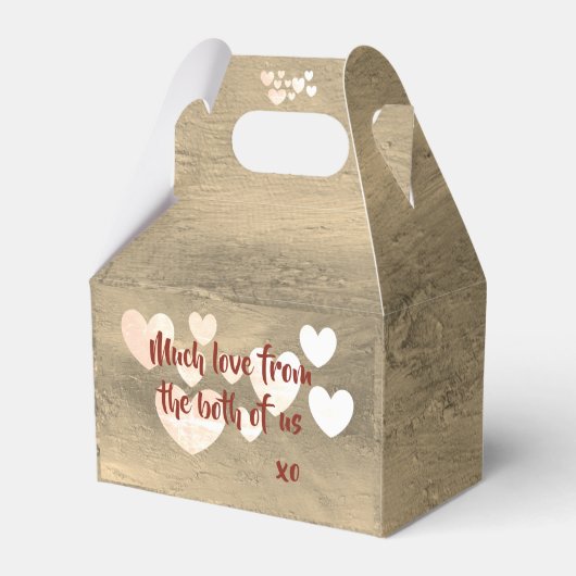 bruiloft taart doos door dalDesignNZ Bedankdoosjes (Achterkant)