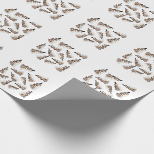 Bruiloft taart patroon cadeaupapier (Hoek)