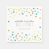 BRUILOFT TAFEL DECOR schattige confetti vlekken go Servetten (Voorkant)