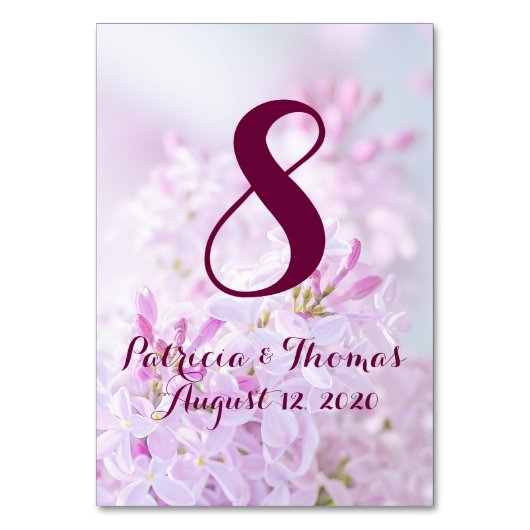 Bruiloft Tafel Kaart aanpasbaar (Voorkant)