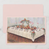 Bruiloft Tafel met Antieke Uitstraling Kaart (Voorkant / Achterkant)