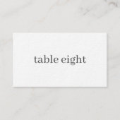 Bruiloft Tafel Nummer Behuizing Kaart (Voorkant)