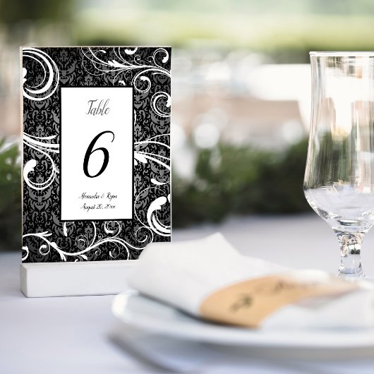 Bruiloft Tafel Nummers Southern Belle Magnolia Kaart