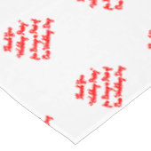 Bruiloft Tafel Rood Typografie Tafelkleed (Gekanteld)
