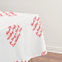 Bruiloft Tafel Rood Typografie