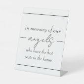 Bruiloft Tafelblad Tekens Reclamebord Met Voetstuk (Voorkant)