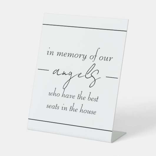 Bruiloft Tafelblad Tekens Reclamebord Met Voetstuk (Voorkant)