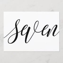 Bruiloft Tafelnummers - Luxe Typografie - Zwart 7