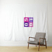 Bruiloft Tapijten Met Logo Elegant Modern Wandkleed (In Situ (horizontaal))