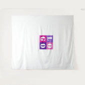 Bruiloft Tapijten Met Logo Elegant Modern Wandkleed (Voorkant (horizontaal))