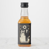 Bruiloft Tarot bruid & bruidegom Likeurfles Etiket (Voorkant)