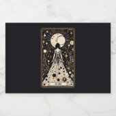 Bruiloft Tarot Bruid Likeurfles Etiket (Enkel label)