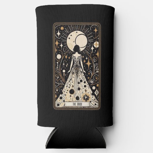 Bruiloft Tarot Bruid Seltzer Blikjeskoeler (Voorkant)