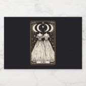 Bruiloft Tarot bruiden Likeurfles Etiket (Enkel label)