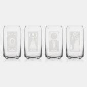 Bruiloft Tarot Bruiloft Blikvorm Glas (Achterkant)