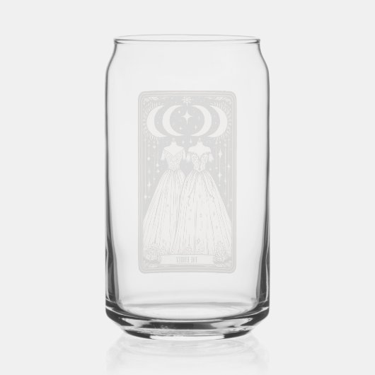 Bruiloft Tarot Grooms Blikvorm Glas (Achterkant)