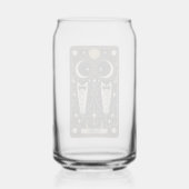 Bruiloft Tarot Grooms Blikvorm Glas (Achterkant)