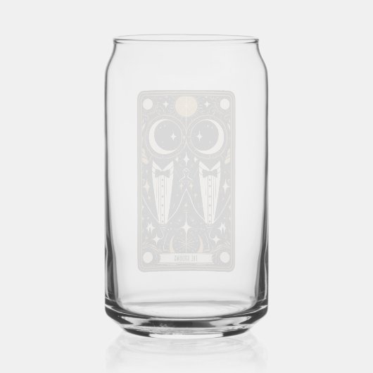 Bruiloft Tarot Grooms Blikvorm Glas (Achterkant)