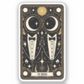 Bruiloft Tarot Grooms Sticker (Voorkant)