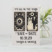 Bruiloft Tarot Save The Date (Staand voorkant)