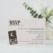 Bruiloft Tarot Song Aanvraag RSVP-kaart RSVP Kaartje (Staand voorkant)