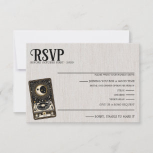 Bruiloft Tarot Song Aanvraag RSVP-kaart RSVP Kaartje