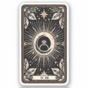 Bruiloft Tarot Verloving Ring Sticker